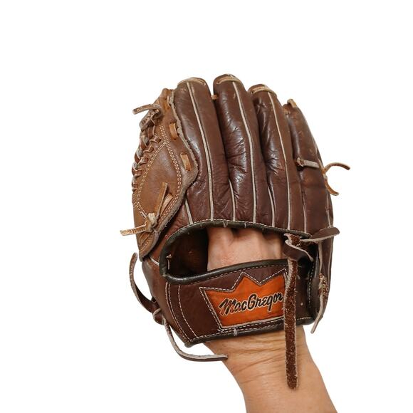 MacGregor Baseball Glove Pete Rose MVP M12K Model Leather Flex Pad Right Vintage - Picture 2 of 16